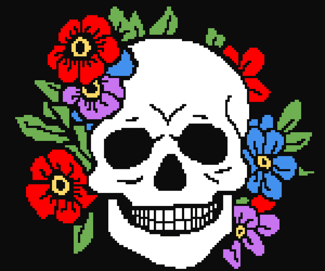 Skull & Flowers C2C Pattern product